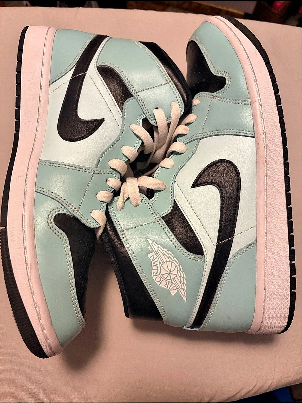 Jordan Air Jordan 1 Mid Teal Tint Sneakers Green & Black US 11.5